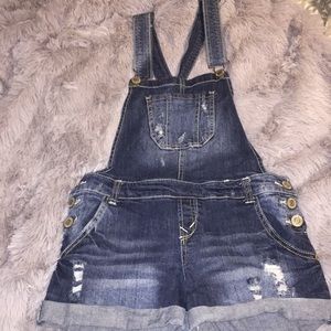 Denim overalls